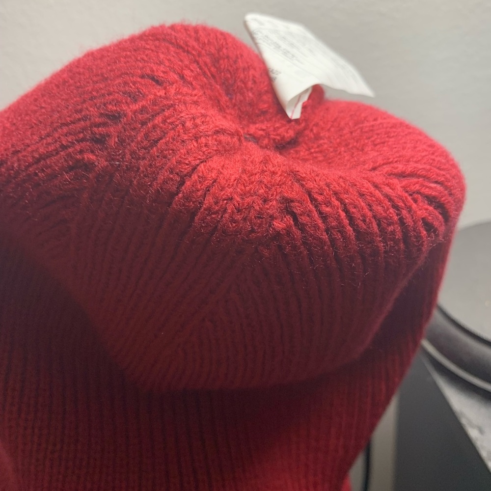 NWT Carhartt Cherry Red Ribbed Beanie - Picture 5 of 5